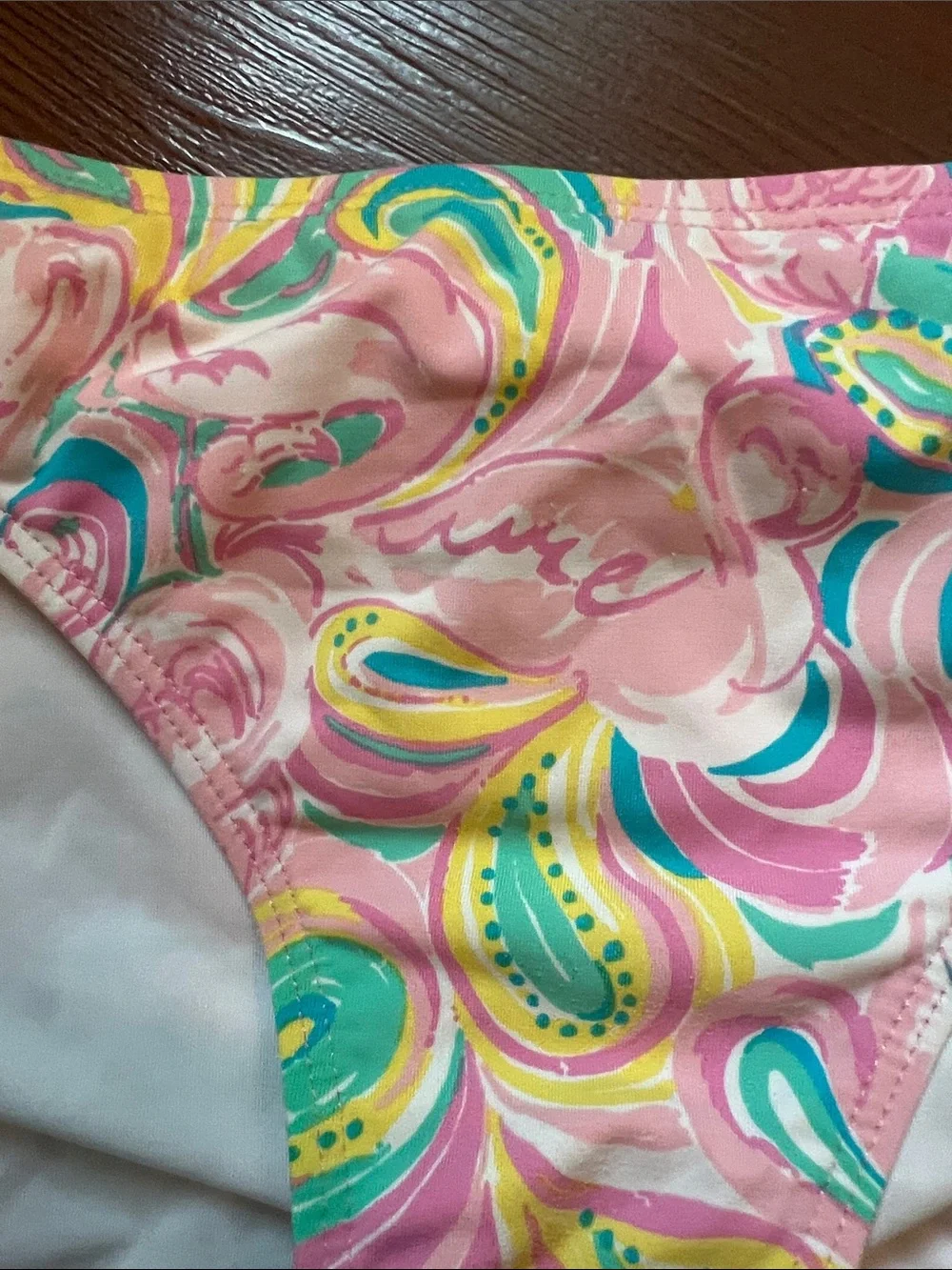 Lilly Pulitzer Pink Multi Swirl Girls 3-Piece Swim Set - Picture 7 of 13